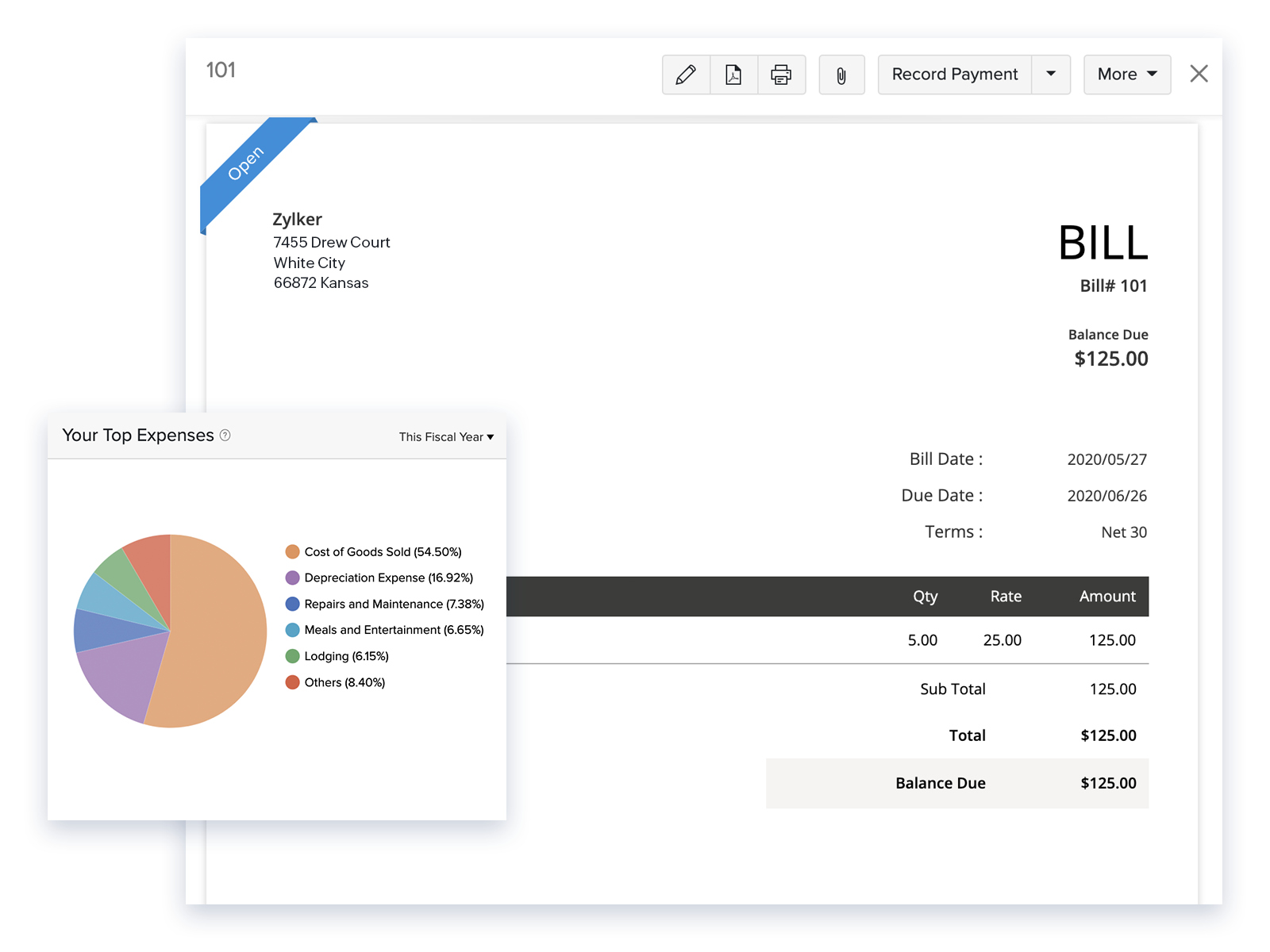 Expense Tracking - Small Business Accounting Software | Zoho Books